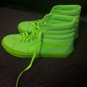 BRIGHT green vans!